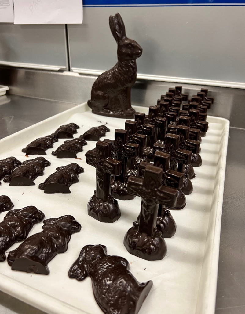 Mitchells chocolate bunnies.