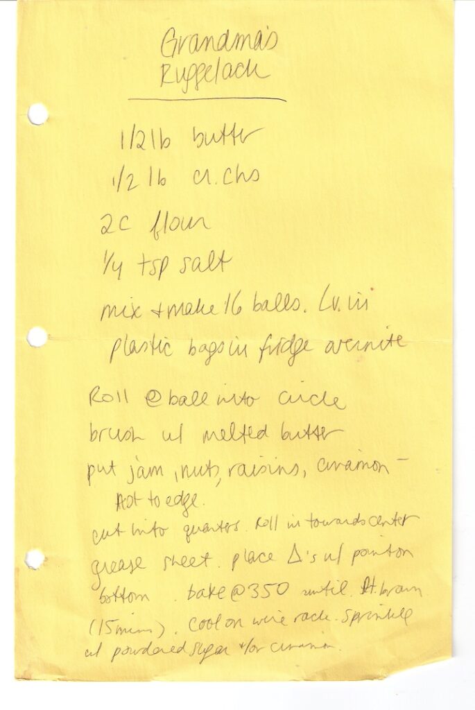 Grandma's Rugelach Recipe